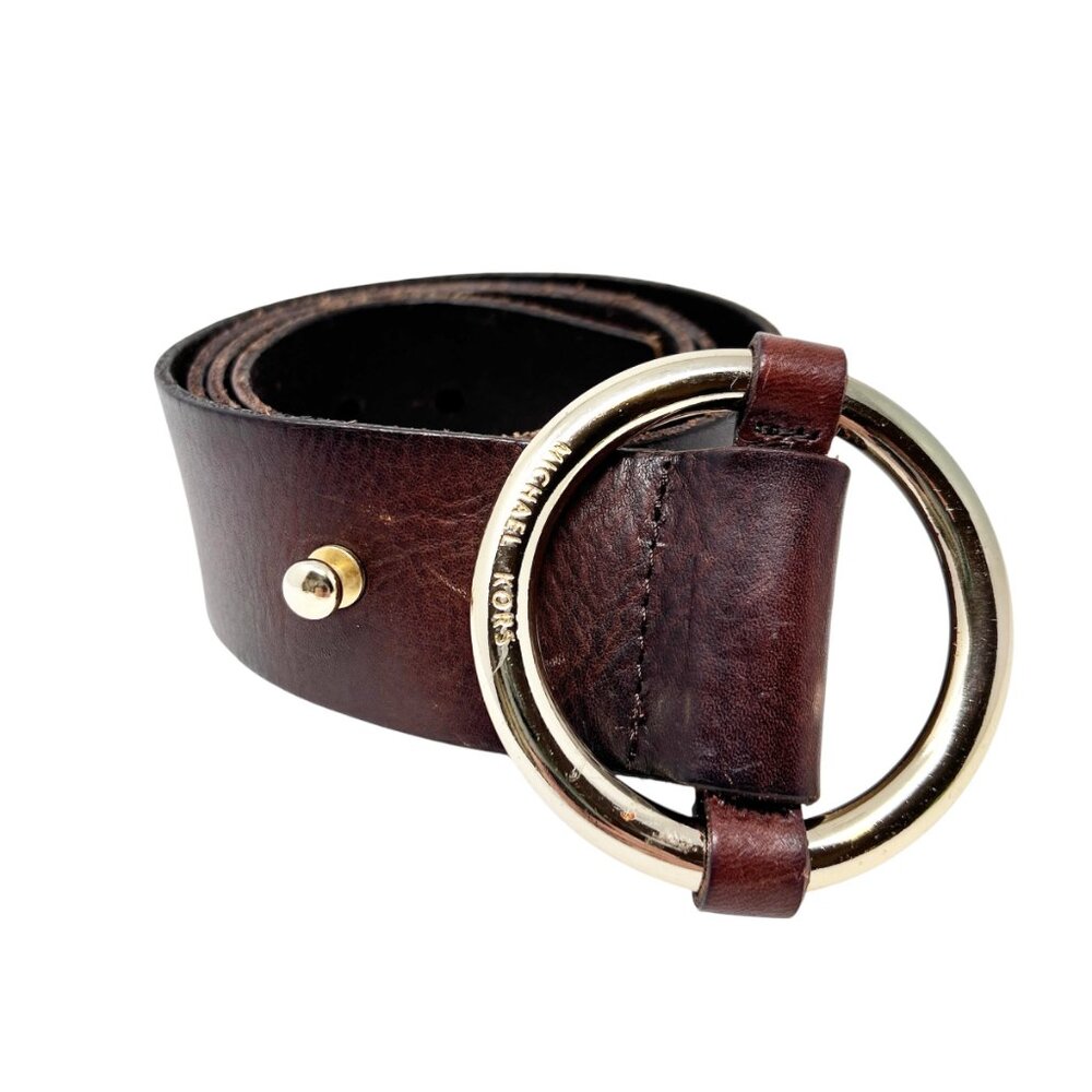 Michael Kors Wide Leather Belt Size Large